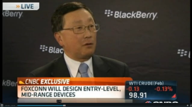 Η BlackBerry κλεινει συμφωνια για να κατασκευασει low-end σμαρτφον με την Foxconn
