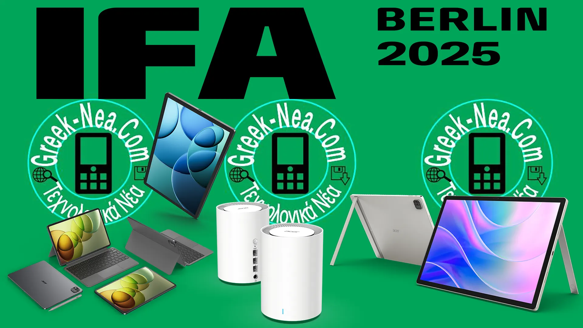 Acer IFA 2025: Νέα Iconia Tablets, OLED Οθόνη και Wi-Fi 7 Router